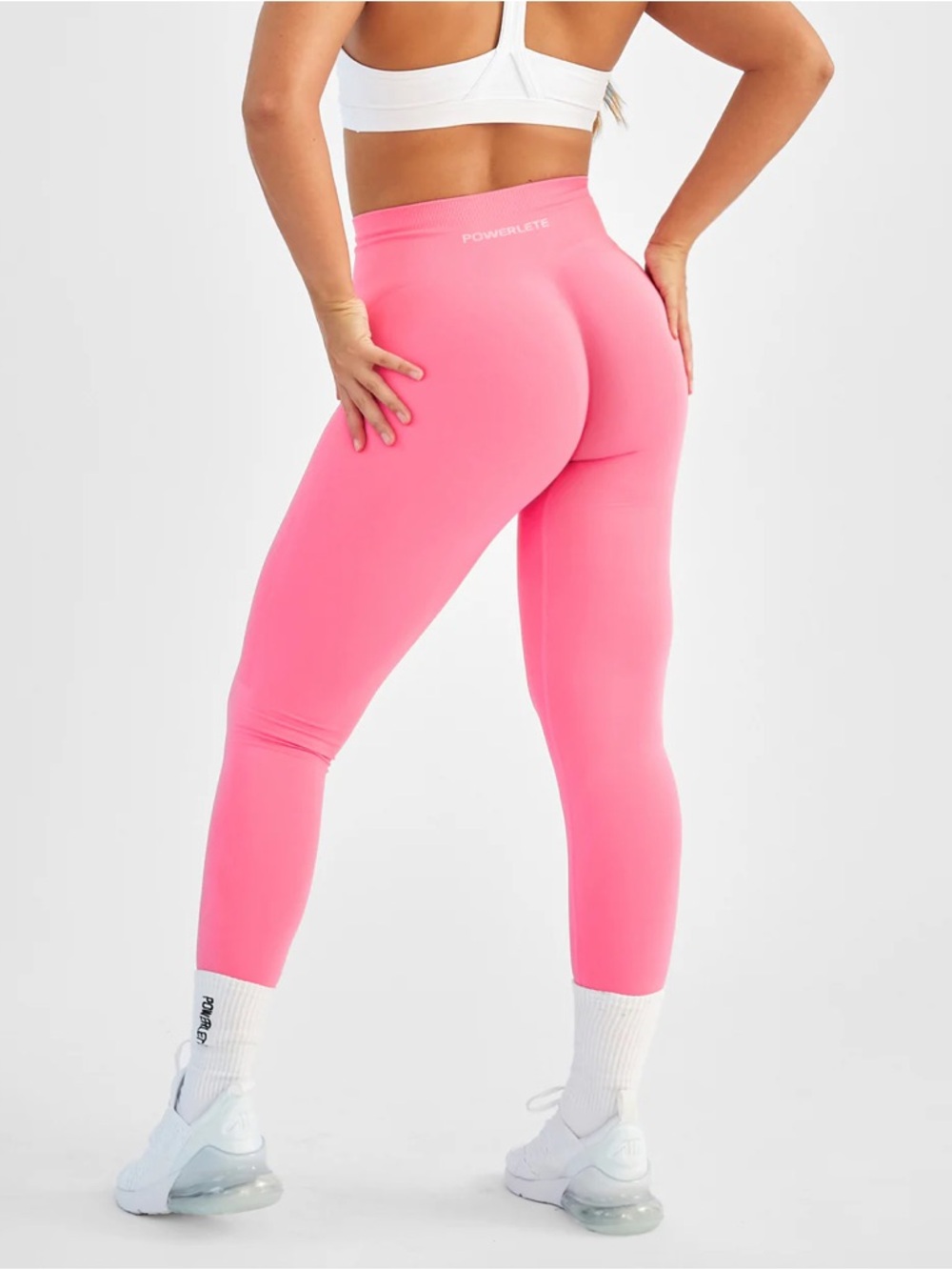 Women's High-Waist Pink Leggings